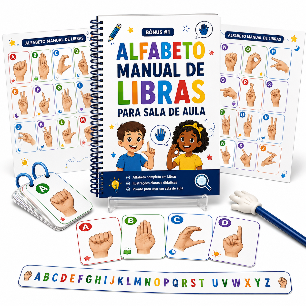 Bônus #1: ALFABETO MANUAL DE LIBRAS PARA SALA DE AULA