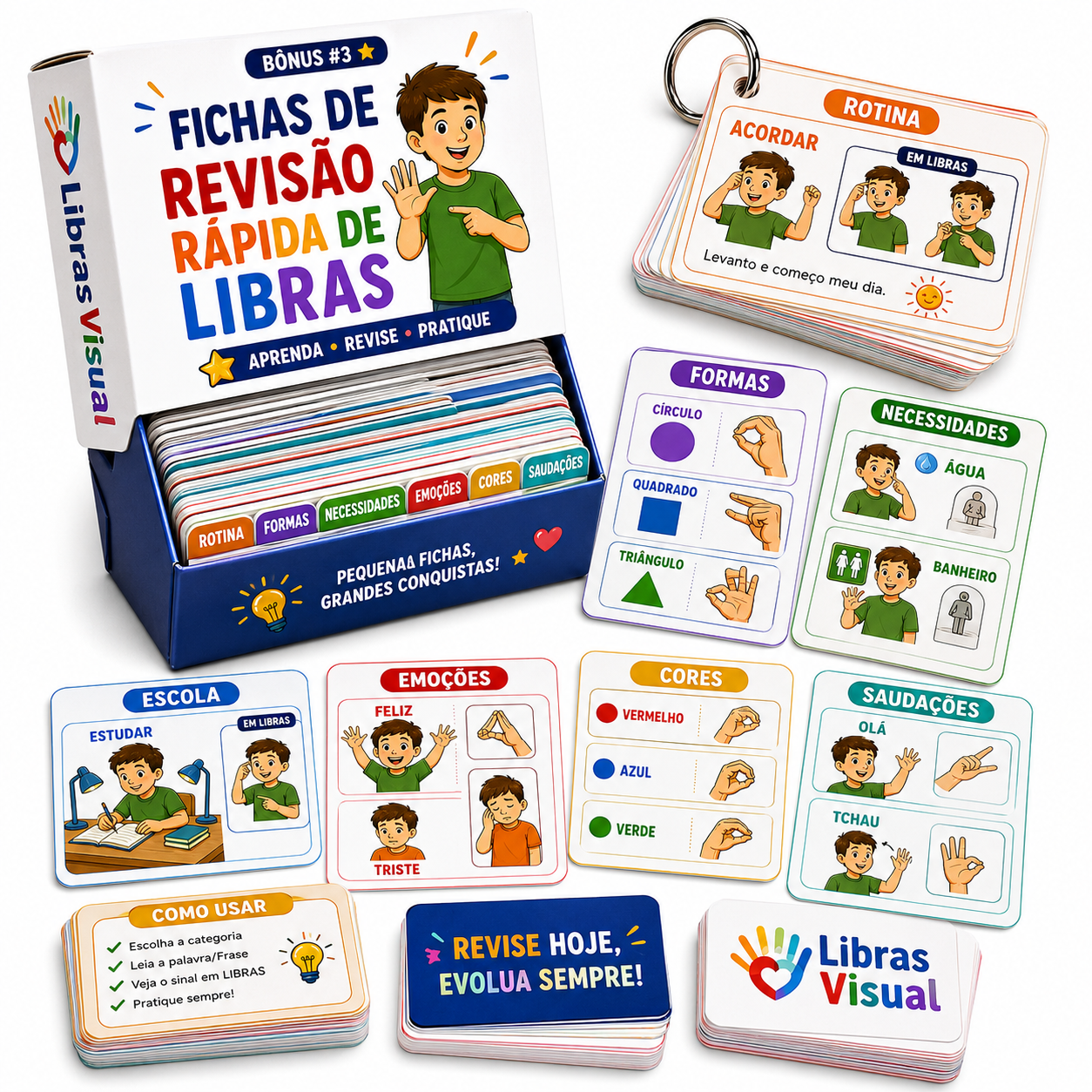 Bônus #3: FICHAS DE REVISÃO RÁPIDA DE LIBRAS