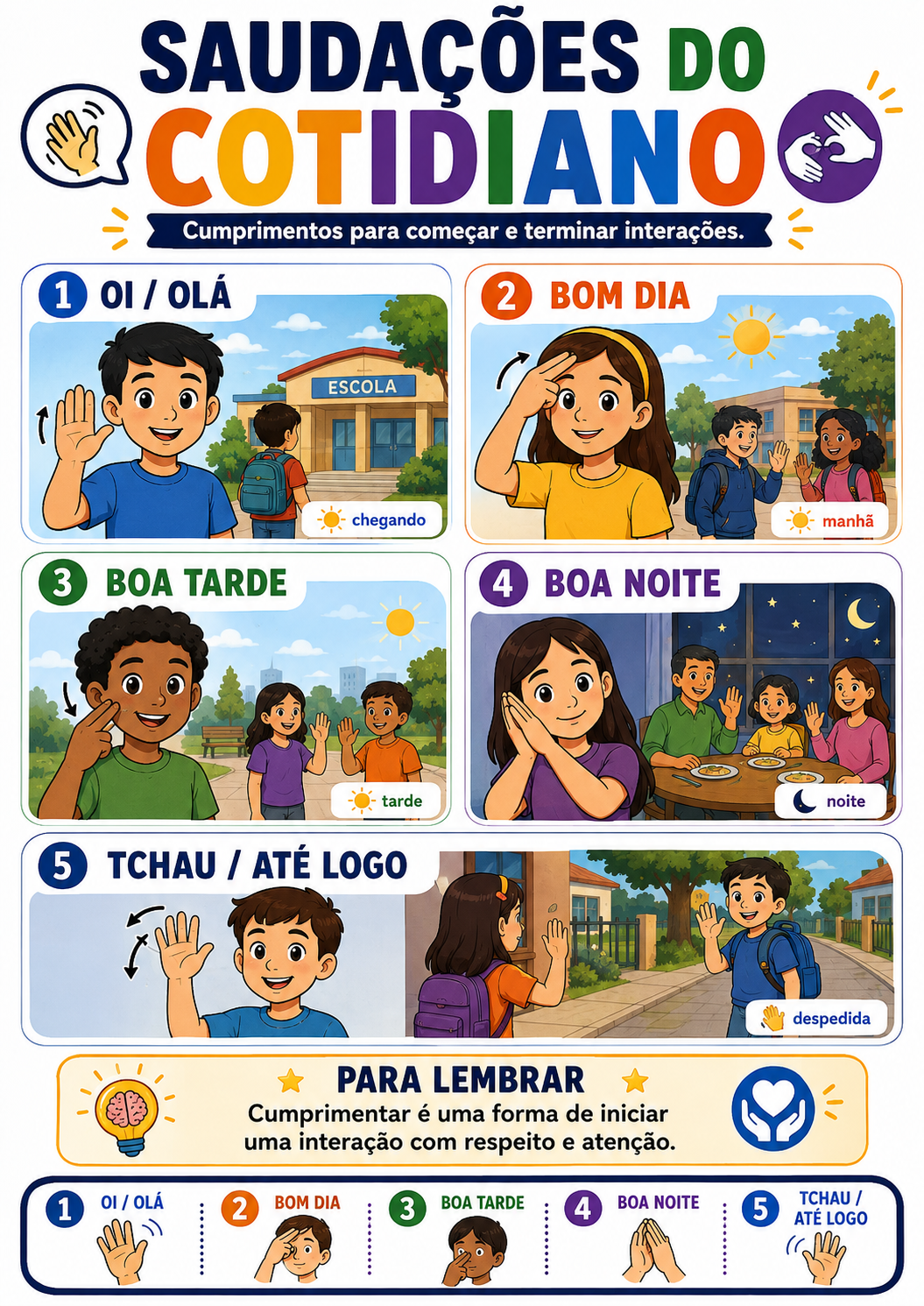 Saudações do cotidiano